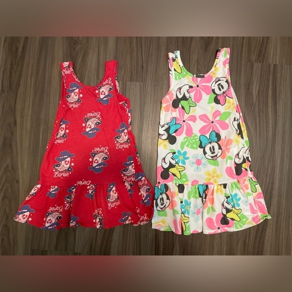 Disney Other - Disney Red and Floral Minnie Mouse Dresses size 6/6X